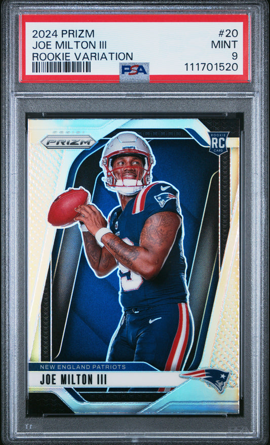 2024 Panini Prizm Rookie Variation #20 Joe Milton Iii PSA 9