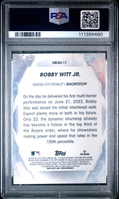 2023 Topps Stars Of The Mlb Chrome #SMLBC17 Bobby Witt Jr. PSA 10