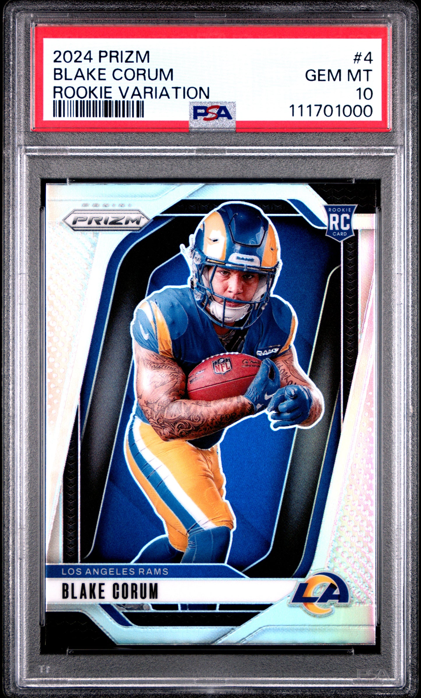 2024 Panini Prizm Rookie Variation #4 Blake Corum PSA 10