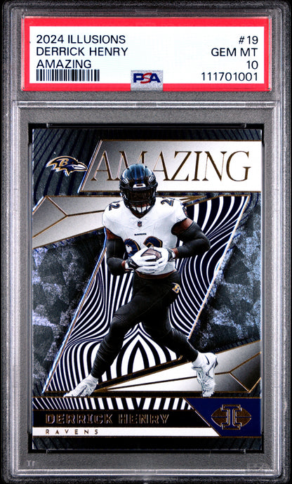2024 Panini Illusions Amazing #19 Derrick Henry PSA 10