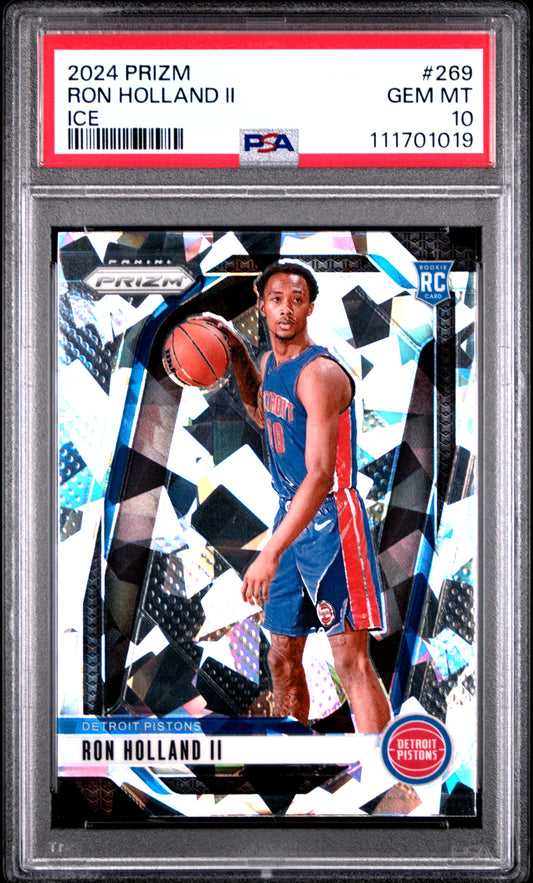 2024 Panini Prizm #269 Ron Holland Ii Ice PSA 10