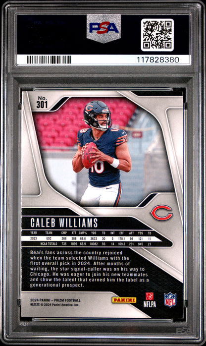 2024 Panini Prizm #301 Caleb Williams PSA 9