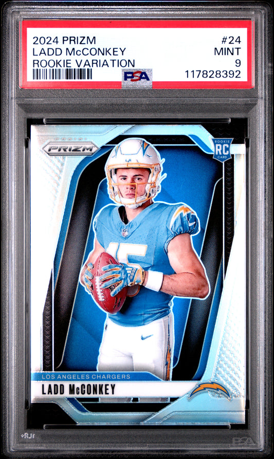 2024 Panini Prizm Rookie Variation #24 Ladd Mcconkey PSA 9
