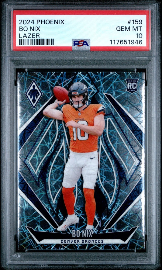 2024 Panini Phoenix #159 Bo Nix Lazer PSA 10