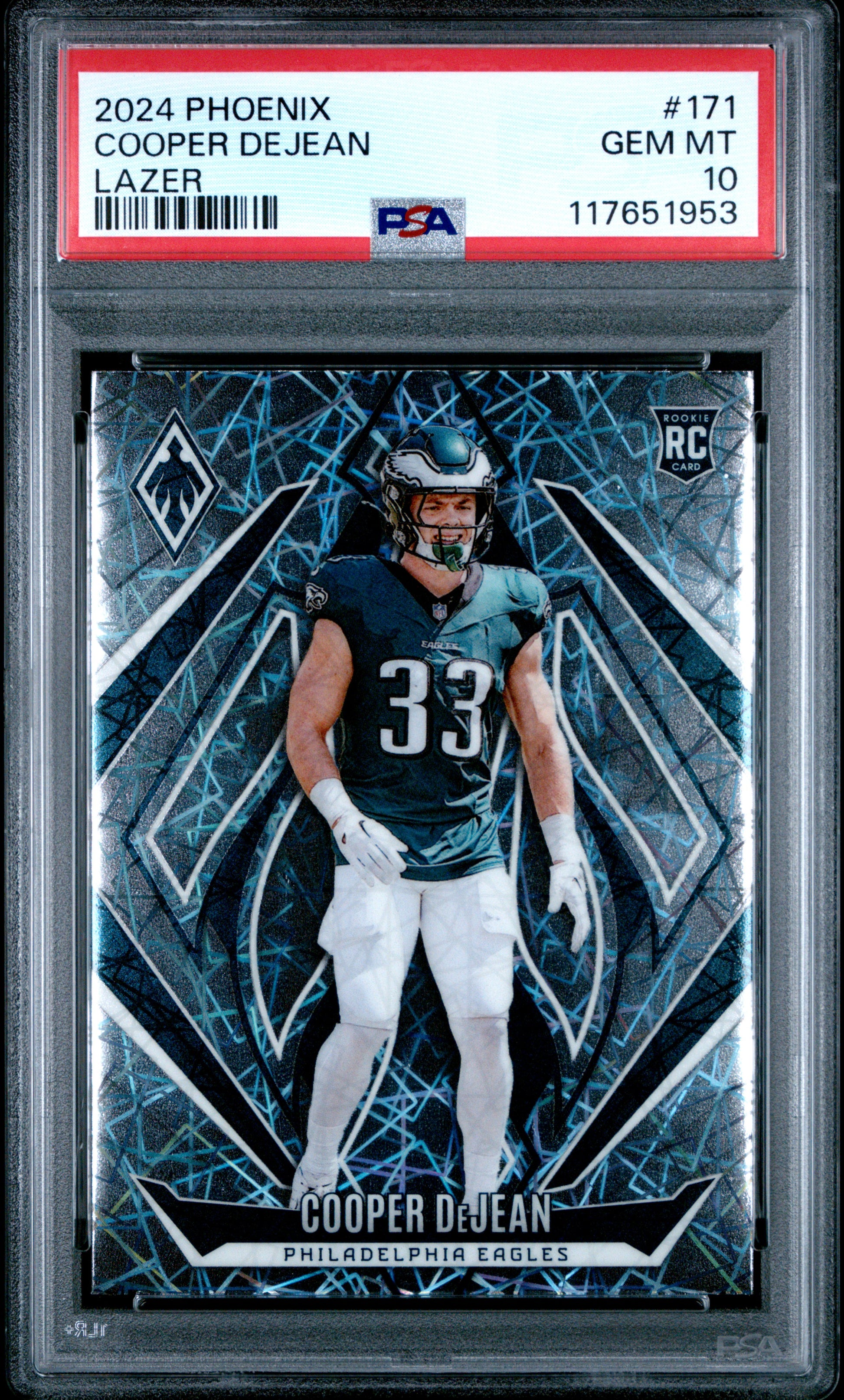 2024 Panini Phoenix #171 Cooper Dejean Lazer PSA 10