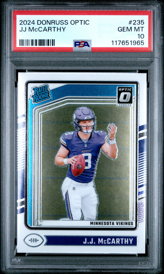 2024 Panini Donruss Optic #235 Jj Mccarthy PSA 10