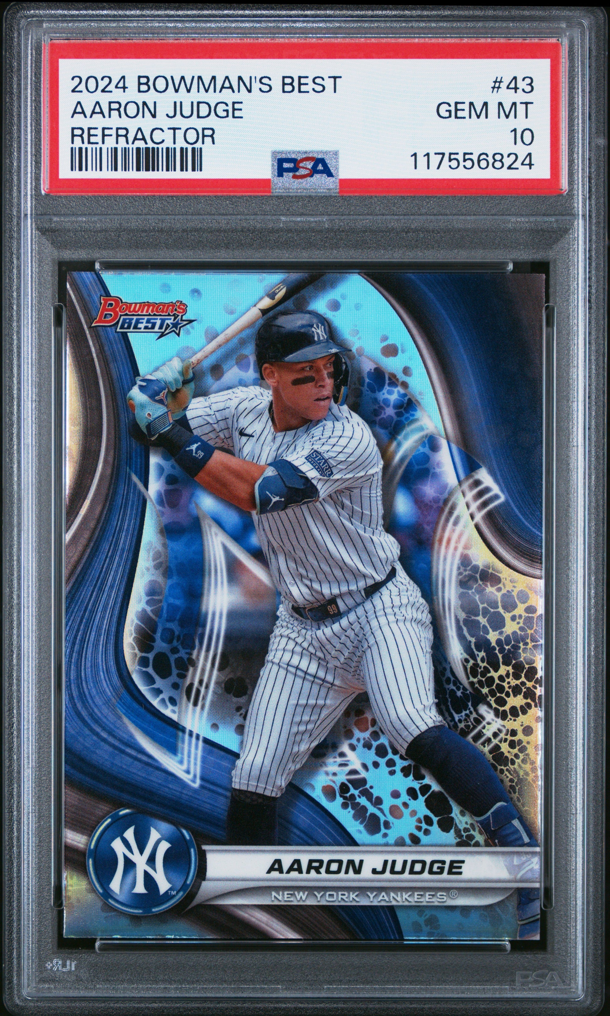 2024 Bowman'S Best #43 Aaron Judge Refractor PSA 10