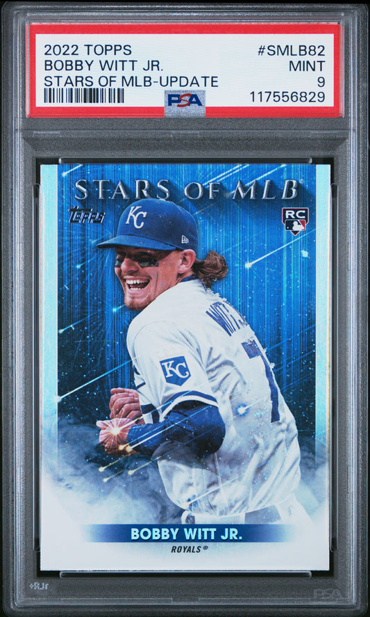 2022 Topps Stars Of Mlb #SMLB82 Bobby Witt Jr. Stars Of Mlb-Update PSA 9